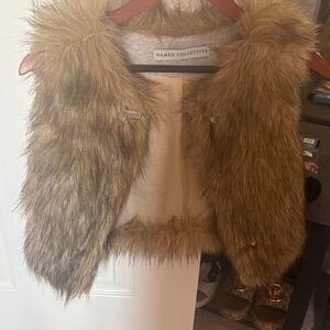 Named Collective Women's Faux Fur Vest - Brown